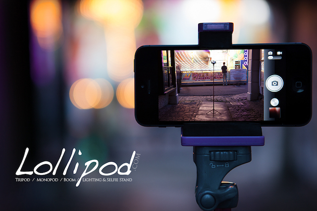 Lollipod.com - Suporte para tripé / monopé / lança / iluminação e selfie para vários dispositivos, de telefones inteligentes a GoPro, câmeras menores, luzes estroboscópicas ou vídeo.