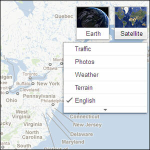 satélite do google maps