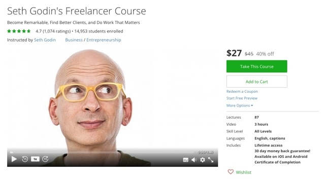 seth godin udemy