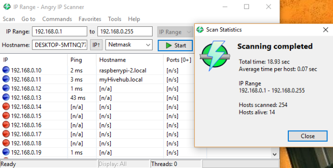 Ferramentas de segurança gratuitas - scanner de ip irritado