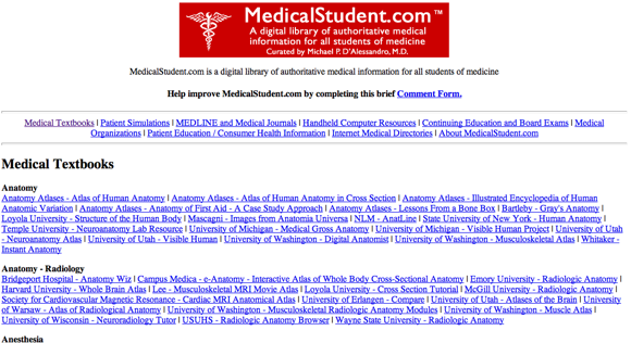 medicalstudent.com - site para estudantes de medicina