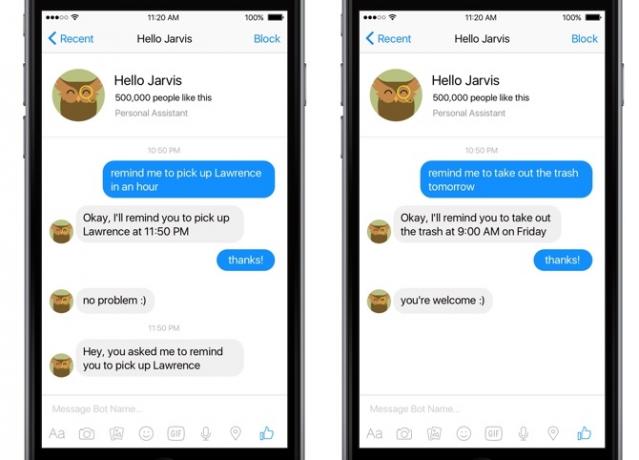 jarvis bot para facebook