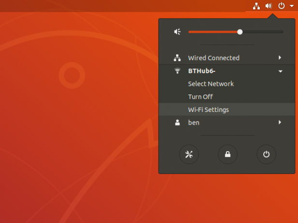 Definir opções de rede sem fio no Ubuntu