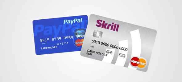 Débito do PayPal Skrill Mastercard