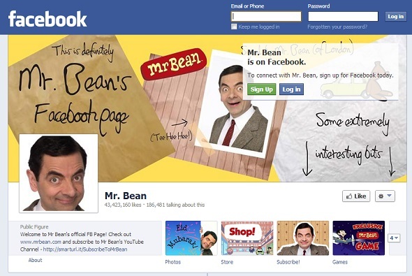 10 personagens fictícios que são incrivelmente populares no Facebook facebook mr bean