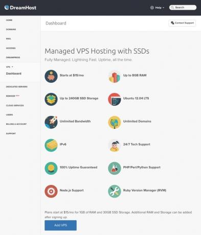 O que você deve procurar em um host? dreamhost vps