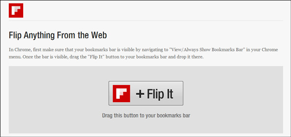 bookmarklet da revista flipboard