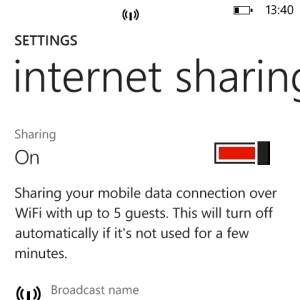 tethering de telefone do windows