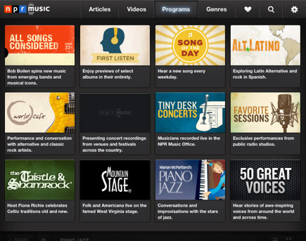 música npr para iphone