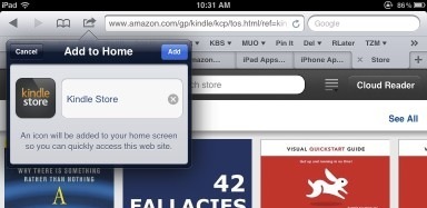 configurar o aplicativo kindle no ipad