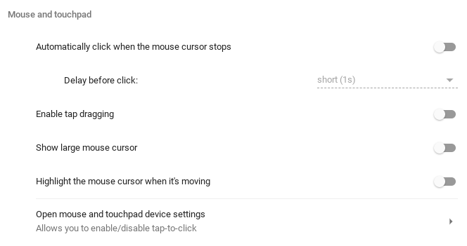 O cursor grande do mouse pode ser facilmente visto por outras pessoas.