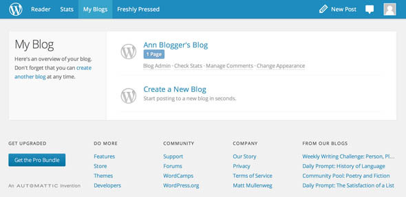 comparação wordpress blogger