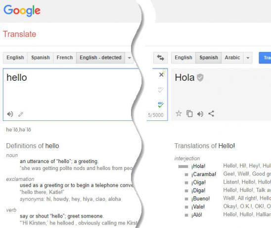 DuckDuckGo bang para o Google Tradutor