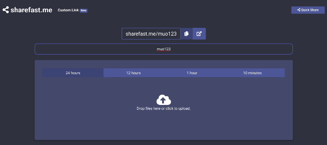 Sharefast cria URLs memoráveis ​​para compartilhar arquivos por um tempo temporário