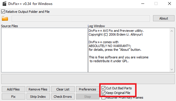 Como reparar arquivos AVI corrompidos que não reproduzem divfix strip copy