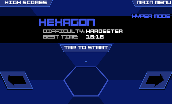 Super Hexagon Dificuldade Selecione 2