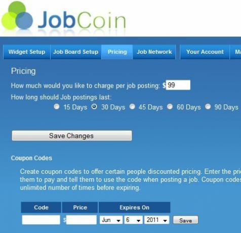 Ganhe pagamentos de referência postando listagens de empregos relevantes em seu site jobcoin7