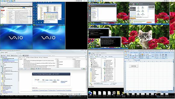 vários desktops virtuais