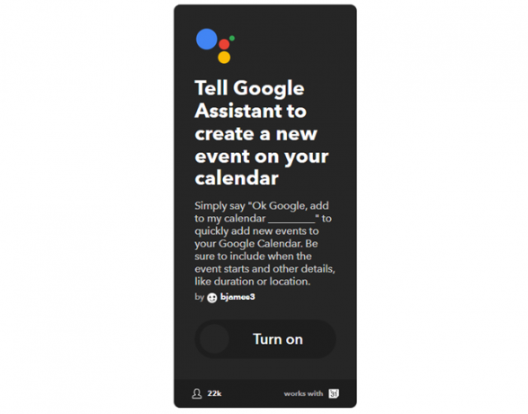 O melhor guia de IFTTT: use a ferramenta mais poderosa da Web como um profissional 18IFTTT GoogleAssistantAddEvent