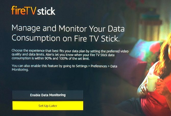 Configurando o Amazon Fire TV Stick: gerencie e monitore o consumo de dados