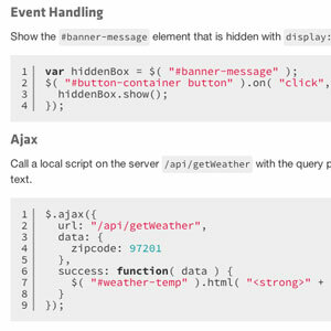 revisão de jquery