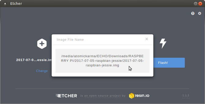 linux raspberry pi configuração etcher