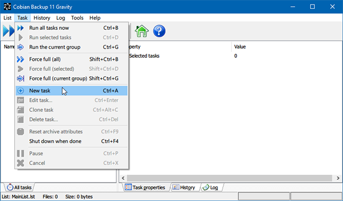 O Guia de Backup e Restauração do Windows windows cobian backup 1