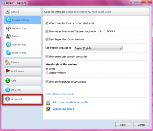 desafixar o skype windows 7