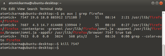 Feche os aplicativos Linux com o comando Kill