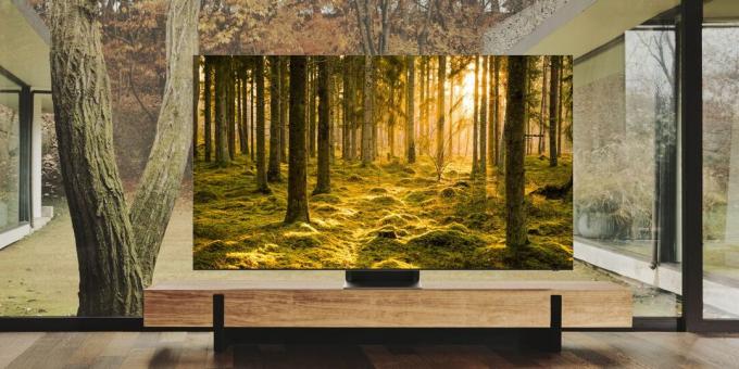 Estilo de vida da TV QD-OLED Samsung S95B