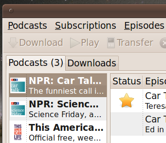 Software de podcast para Linux