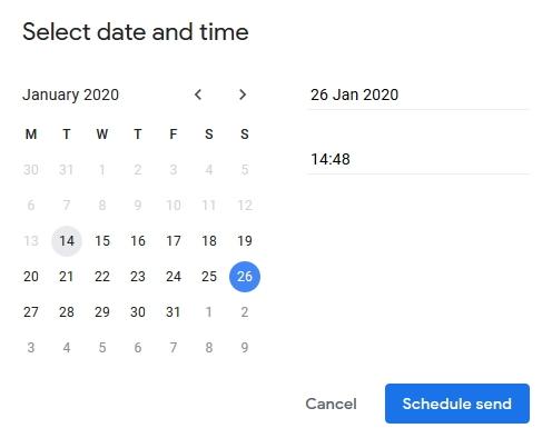 Agendar o envio na área de trabalho do Gmail