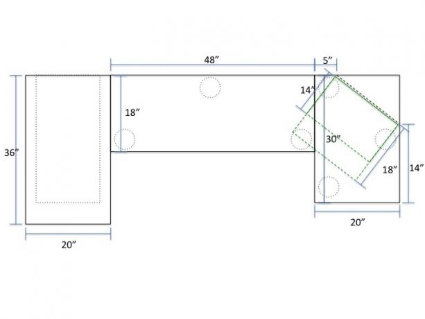 DIY sentado / em pé mesa Slide1