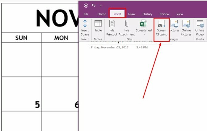 criar modelo de calendário do onenote