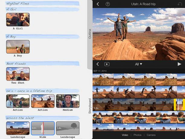 Editores de vídeo e ferramentas para iPad / iPhone: estas são suas melhores opções imovie2