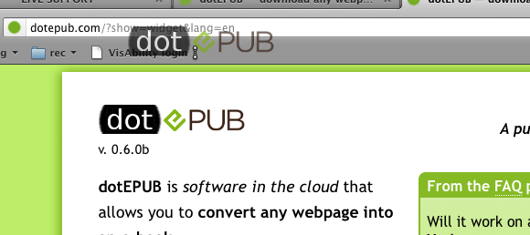 converter páginas da web em e-book