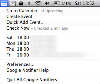 google agenda sincronizar mac