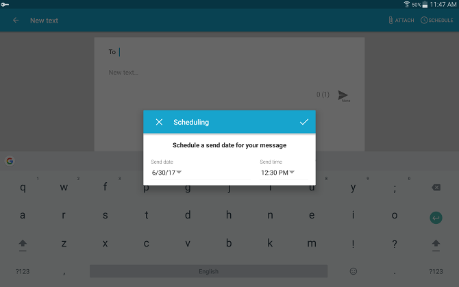 Como enviar e receber mensagens de texto em um tablet Android