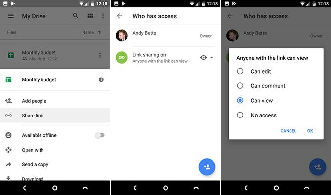 recursos do android google drive