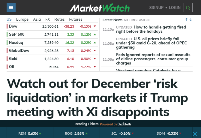 Site financeiro da MarketWatch