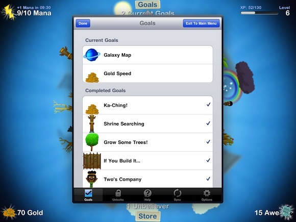 6 jogos de simulação gratuitos para os objetivos do iPad GodFinger