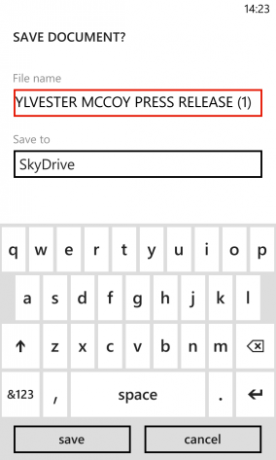 skydrive para windows phone