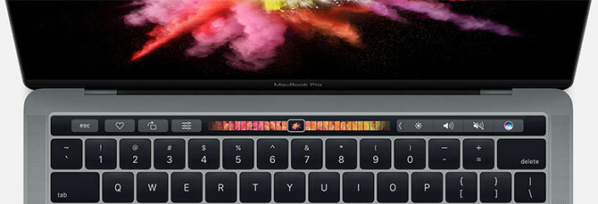 Barra de toque do MacBook Pro