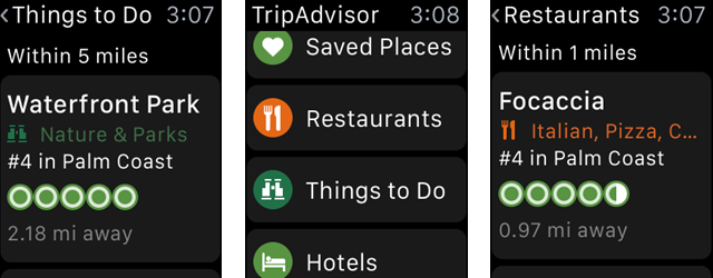 18 Apps de viagem para exploradores do Apple Watch TripAdvisorWatch