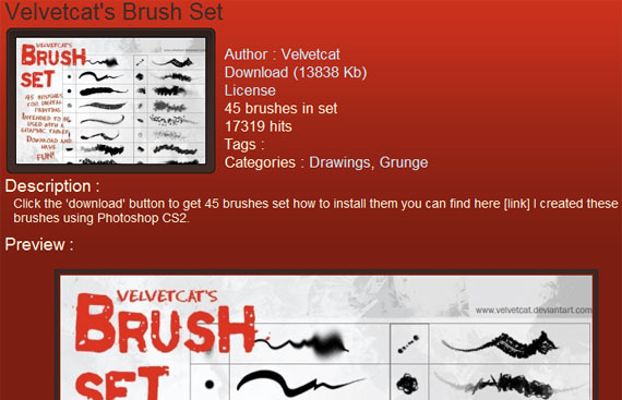 6 melhores sites para baixar pincéis de photoshop gratuitos brushking2