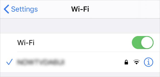 Configurações de rede Wi-Fi no iPhone