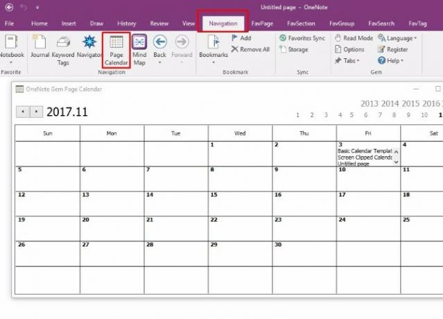 criar modelo de calendário do onenote