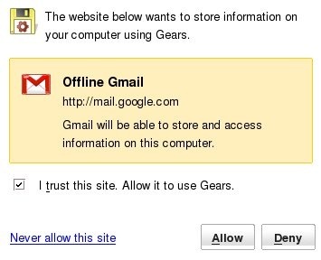 aviso offline do gmail