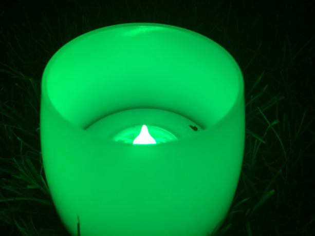 vela de playbulb verde