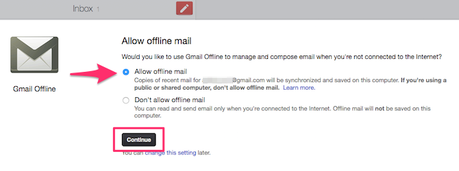 guia para usar o gmail offline